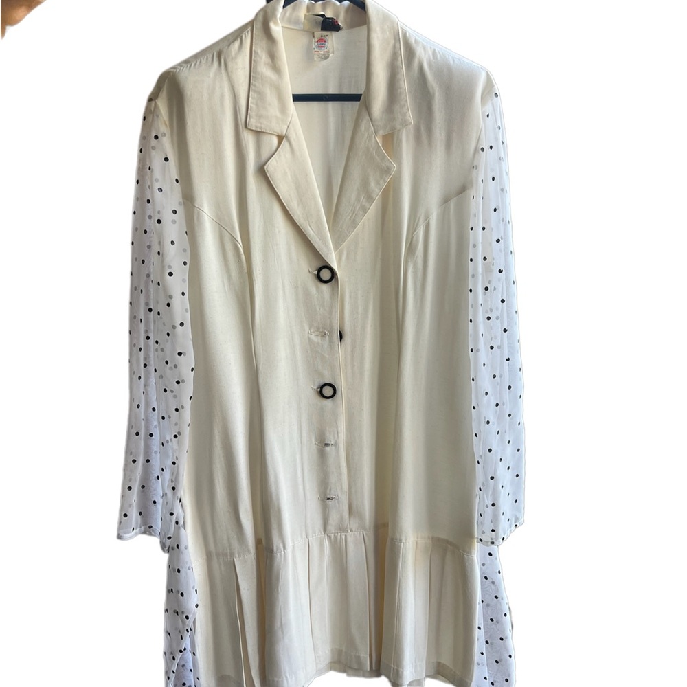 Vintage Scarlett Black & White Polka Dot Dress